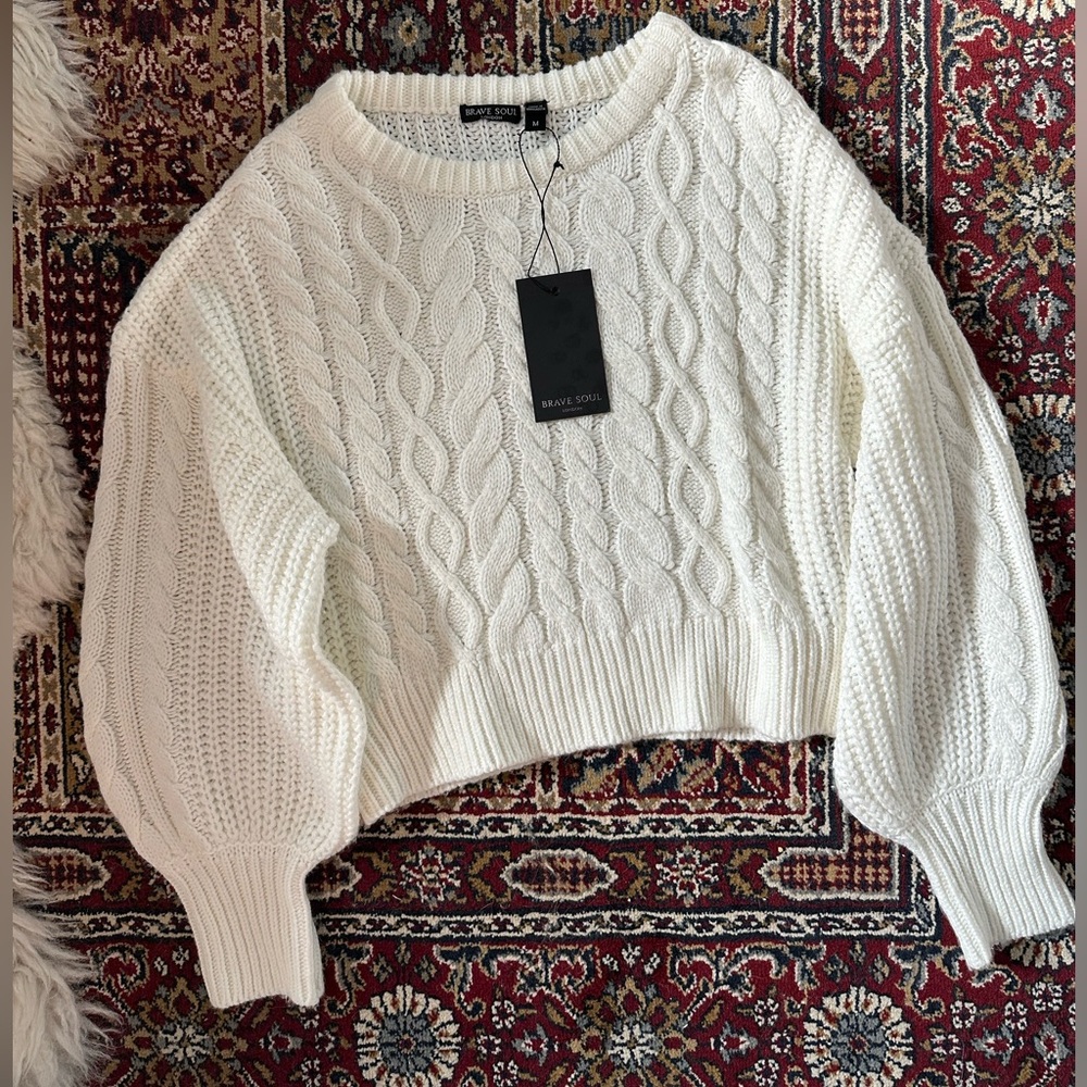 Cable knit sweater